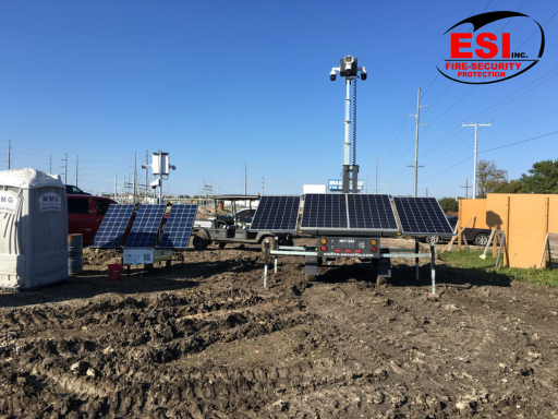 Construction Site Security in Texas using ESI Jobsite Monitoring Solutions and Mobile Security Trailers for 2025 projects