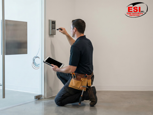 Access control system cost example featuring a commercial badge access control installation in Texas