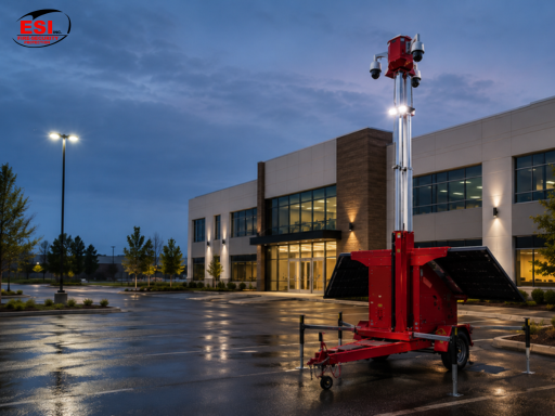 commercial property security protecting a commercial building and parking lot